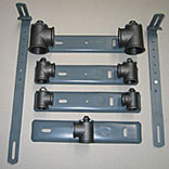 lackierte Gaszähler-Anschlussgarnituren